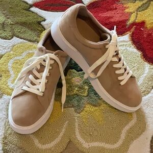 NWOT-  Ralph Lauren Sheepskin Suede Sneakers